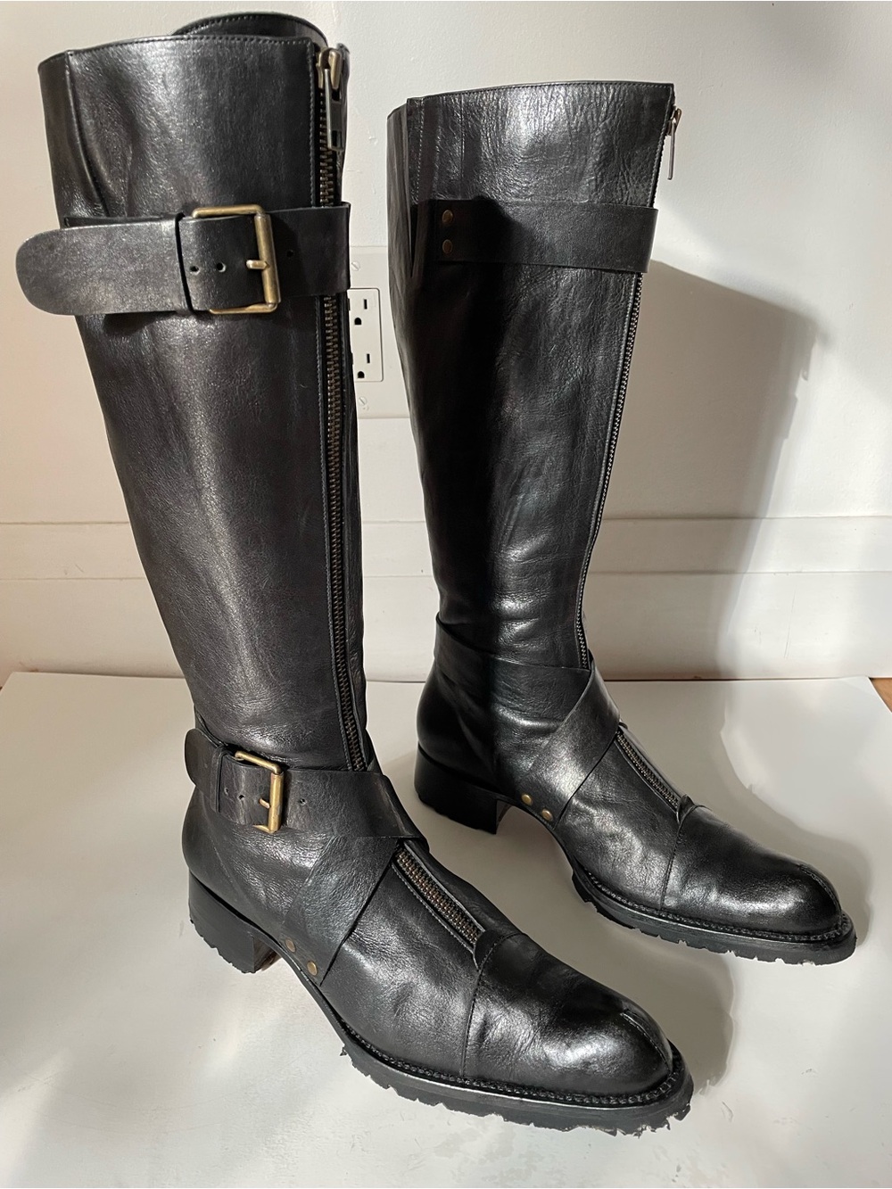Vintage MUXART Barcelona tall leather boots size 38